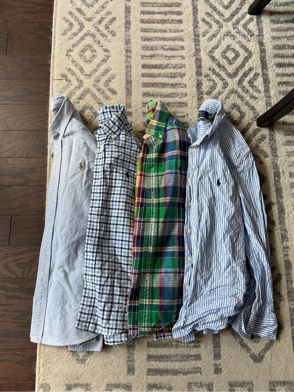Polo by Ralph Lauren- Boys Long Sleeves Shirts Lot of 4- size 10/12
